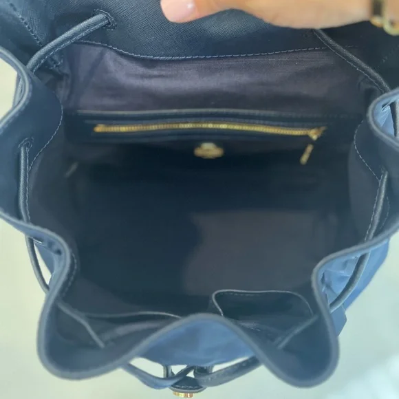 Tory Burch Blue Backpack with Gold Hardware - Picture 3 of 4